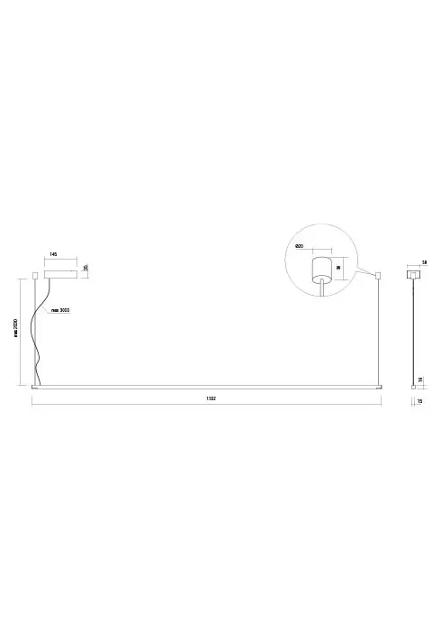 Подвесной светильник Acrobat LED 31 W 3000 K