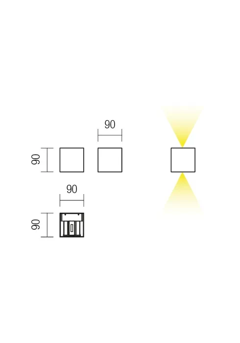 Бра Amplitude LED 7.7 W 3000 K WHITE
