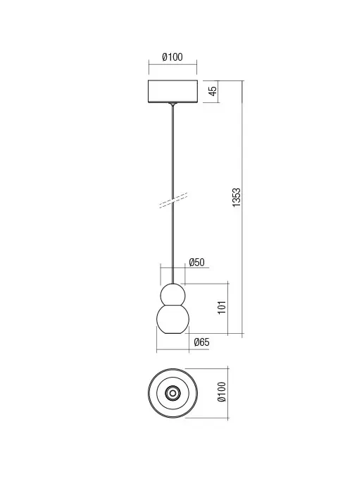 Подвесной светильник Aoba LED 8 W IP20 3000 K SWH