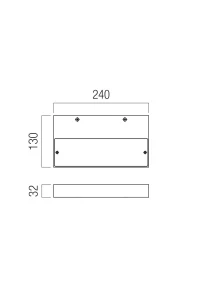 Aplică Apex 24 W IP20 SWH 3000 K 3