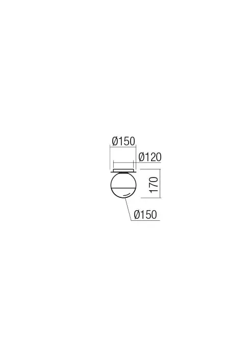 Plafonieră Berry 1X28W G9 D150 CH/SMOKE