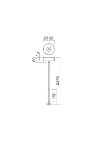 Suspensie Bilia KIT SURFACE (DRIVER INCLUDED MAX.30 W) IP44 CH 3