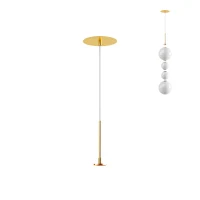 Suspensie Bilia KIT RECESSED (DRIVER INCLUDED MAX.30 W) IP44 BRASS