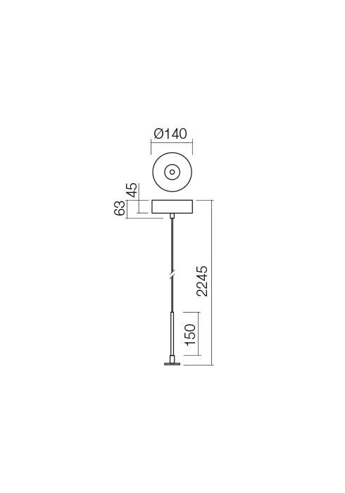 Подвесной светильник Bilia KIT SURFACE (DRIVER INCLUDED MAX.30 W) IP44 SWH