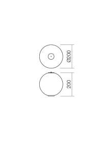Abajur Bilia (DOUBLE CONNECTION) LED 7.5 W 3000 K D200 CH 3