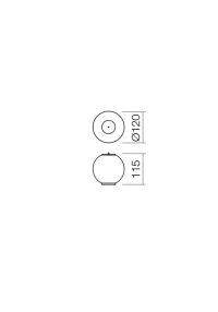 Abajur Bilia (DOUBLE CONNECTION) LED 3 W 3000 K D120 CH 3
