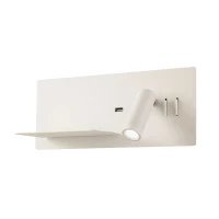 Aplică Brook LED 1X8W + 1X3W USB 3000 K LEFT WH