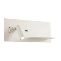 Aplică Brook LED 1X8W + 1X3W USB 3000 K RIGHT WH