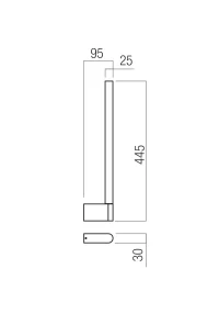 Aplică Cityline LED 8.5 W 3000 K BK 3