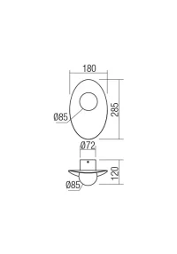 Aplică Cody COB LED 11 W 3000 K MBK/MGD 3