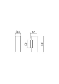 Aplică Corinth 2X7W GU10 H180 SWH 3