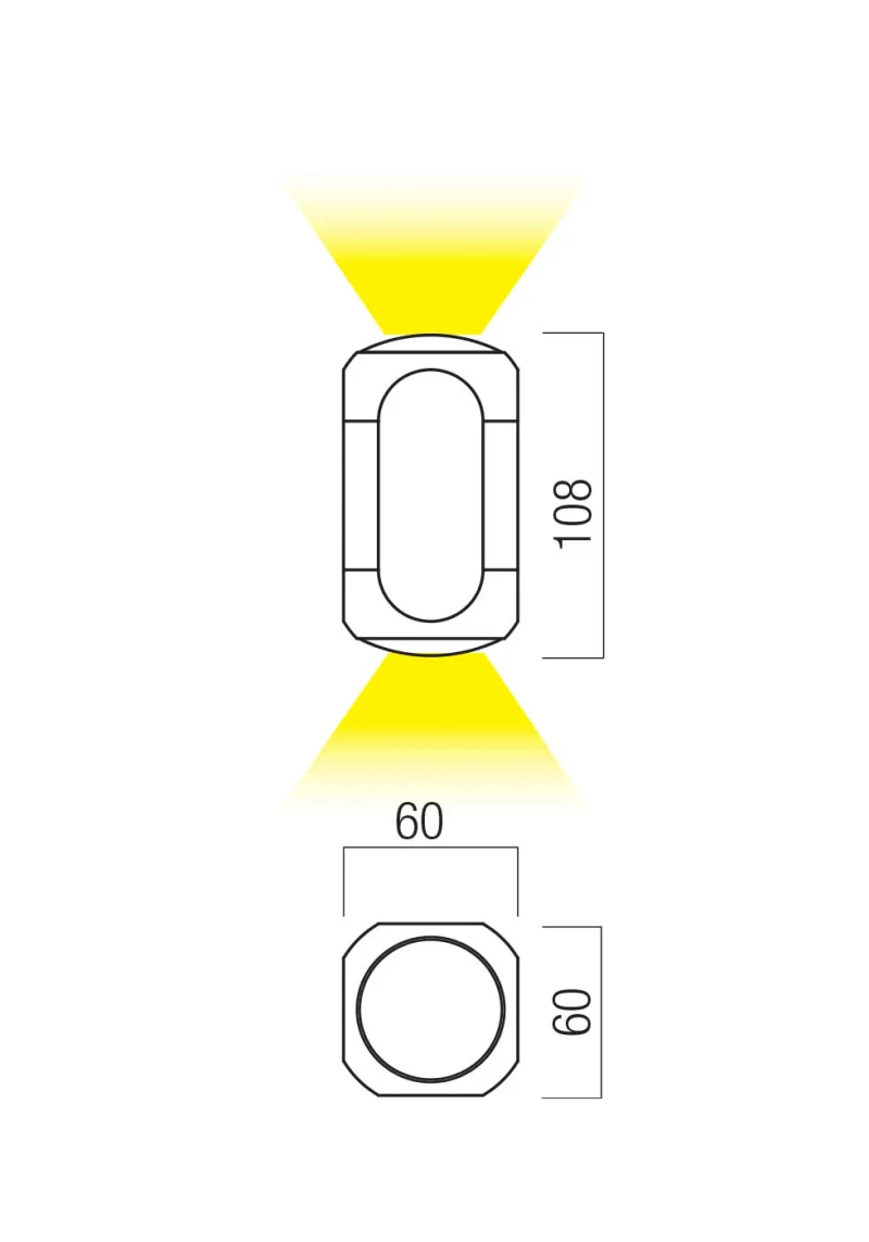 Бра Crisp LED 7.5 W 3000 K SBK TRIAC 3