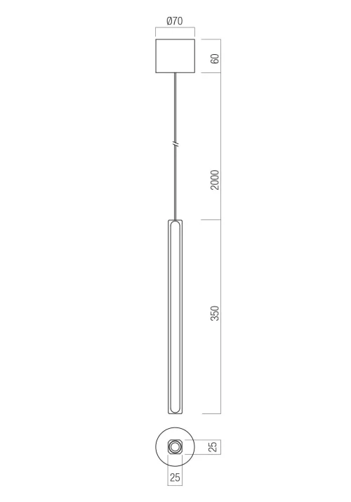 Suspensie Crisp LED 9.5 W 2700 K SBK (35)TRIAC
