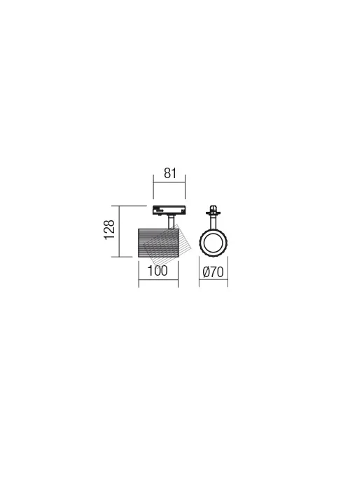 Proiector Delphi 1X50W GU10 MBK 3