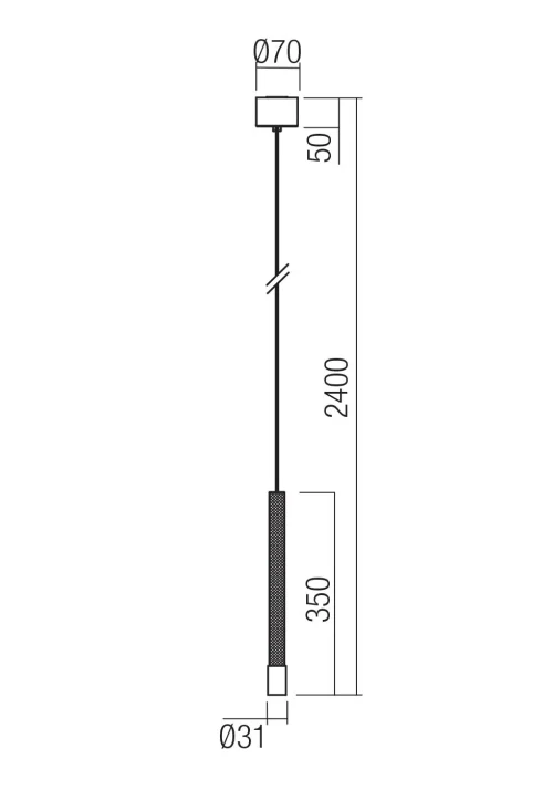 Suspensie Drill LED 8.5 W 3000 K BK