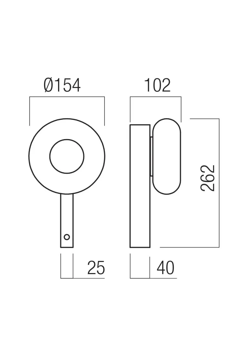 Aplică Ethos LED 9 W 2700 K/3000 K SBK TRIAC 3