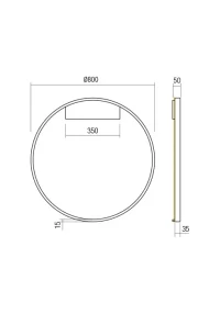 Aplică / plafonieră Febe LED 50 W 3000 K D800 SWH 3
