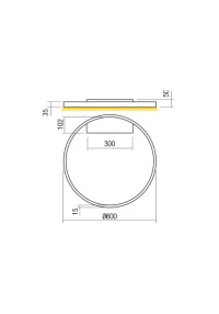 Aplică / plafonieră Febe LED RD 37 W 4000 K D600 MGD 3