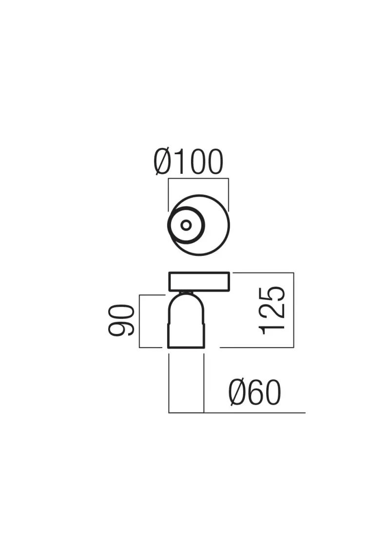 Aplică / plafonieră Kobe LED 8.5 W 2700 K BK/SILVER COFFEE TRIAC 3