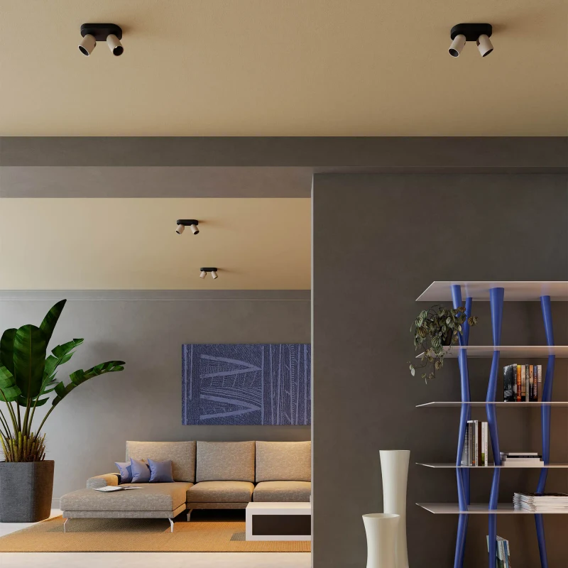 Aplică / plafonieră Kobe LED 8.5 W 3000 K BK/SILVER COFFEE 2