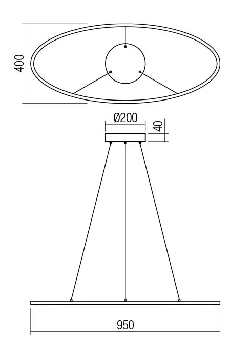 Suspensie Leo LED 48 W CCT + 3STEP WH