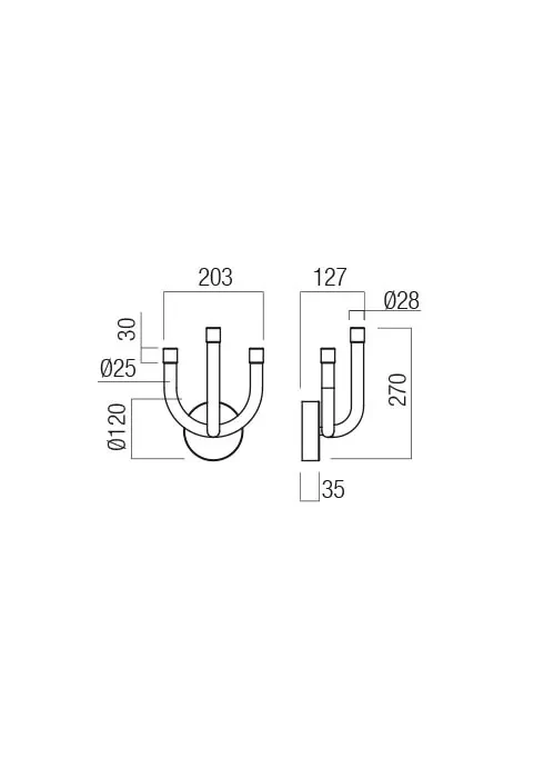 Aplică Luxor LED 12 W 3000 K L200 RED 3