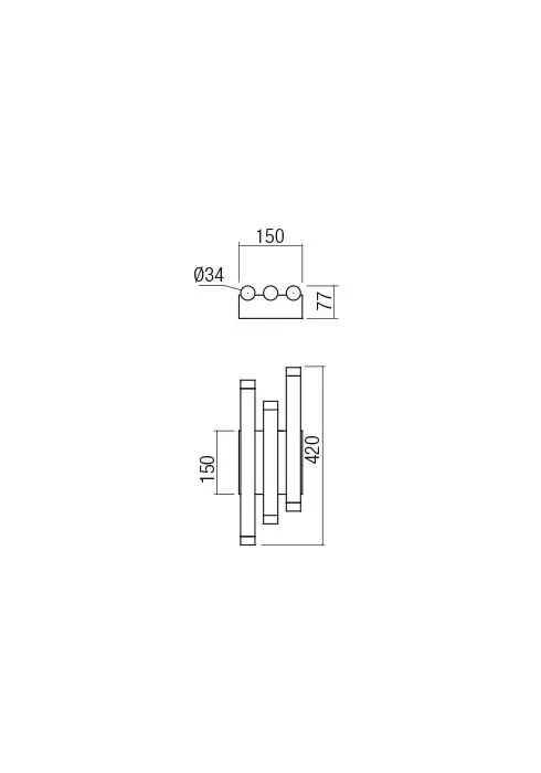 Aplică Madison LED 24 W 3000 K SGD 3