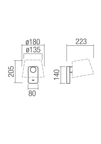 Nemia STRUCTURA Бра 1X15W E27 BK 3