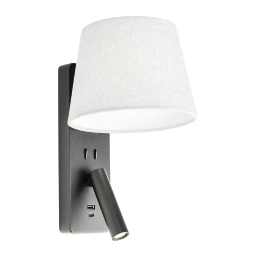 Nemia STRUCTURA Бра LED 1X3W E27 USB 2700 K BK