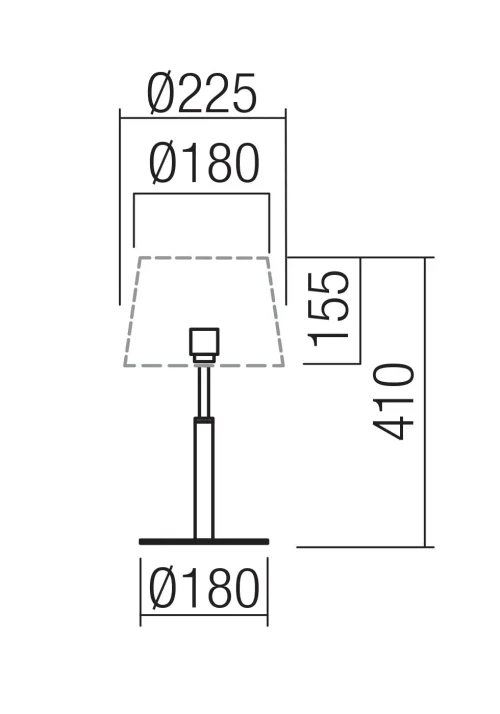 Nemia STRUCTURA Настольная лампа 1X15W E27 BK