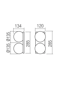 Plafonieră / aplică Opale LED 24 W 2700 K SBK 3