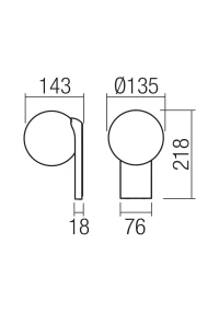 Aplică Opale LED 9.5 W 2700 K SBK 3