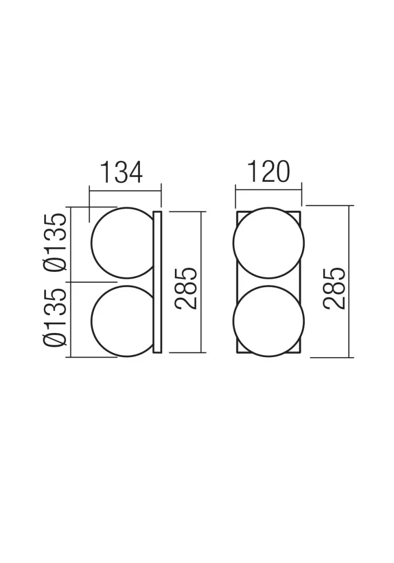 Plafonieră / aplică Opale LED 24 W 3000 K SBK 3