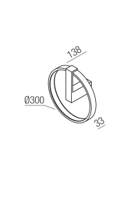 Aplică Orion LED 28 W CCT 2700/3000/4000 K WH (RD) 3