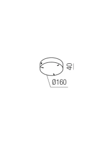 Canopy RD D160*40 BK (MAGNET) 3