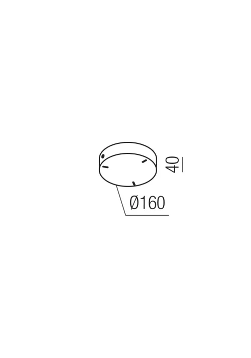 Canopy RD D160*40 BK (MAGNET)