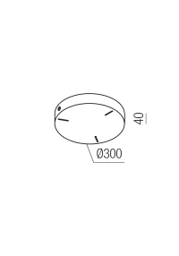 Canopy RD D300*40 WH(MAGNET) 3