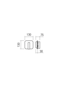 Бра Quda SQ LED 1X6W + 1X3W 3000 K GD 3