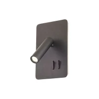 Aplică Quda LONG LED 1X6W + 1X3W 3000 K BK