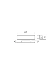 Aplică Rail LED SMD 16 W IP20 SBK 3000 K 3