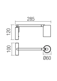 Бра Rolf GU10 1X7.5 W SBK 3