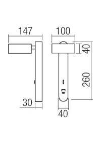Aplică Sades LED 6 W 3000 K GD 3