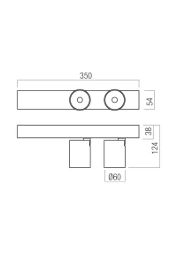 Aplică / plafonieră Takto LED 21 W 2700 K MBK TRIAC 3