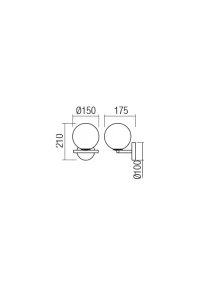 Aplică Talis 1X28W E14 BLACK 3