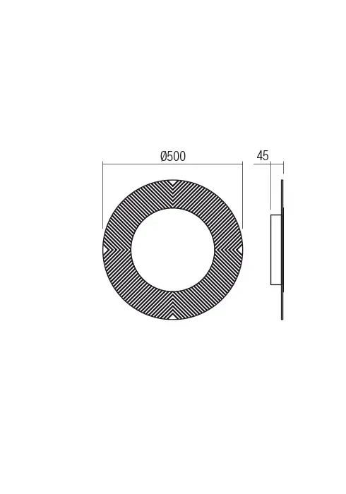 Plafonieră Tatoo LED 14 W 3000 K WH 3