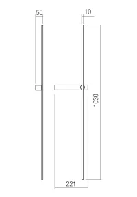 Aplică Tangent LED 9 W CCT 2700 K-3000 K SBK 3