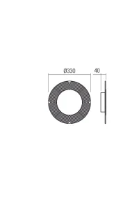 Plafonieră Tatoo LED 7 W 3000 K BK 3