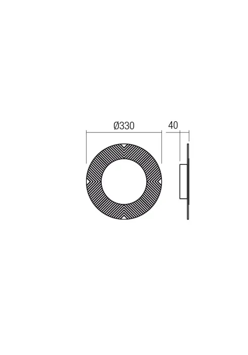 Plafonieră Tatoo LED 7 W 3000 K BK 3