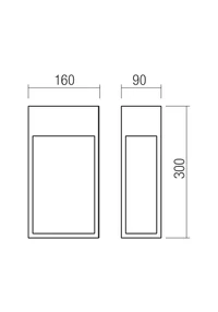 Aplice Stand LED 20 W 2700 K IP65 Corten 2