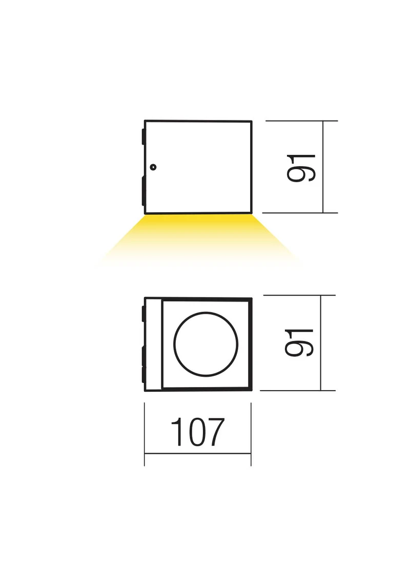 Aplice Teko LED 7 W 2700 K IP65 Alb Nisipiu 2